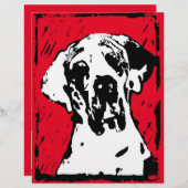 Große Dane-Ankündigung von Karten (Vorne/Hinten)