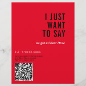 Große Dane-Ankündigung von Karten (Rückseite)