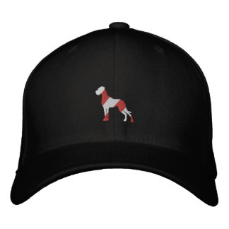 Große Dane bestickt Bestickte Baseballkappe