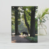 Große Dane-Einladung Einladung (Stehend Vorderseite)