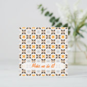 Große Dane-Einladung Einladung (Stehend Vorderseite)