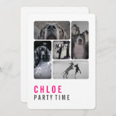 Große Dane-Einladung Einladung (Vorne/Hinten)