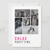 Große Dane-Einladung Einladung (Vorderseite)