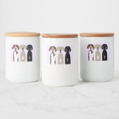 Große Dane Hunde Lebensmitteletikett (Flaschen)