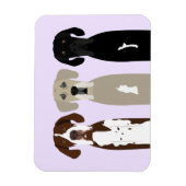 Große Dane Hunde Magnet (Vertikal)