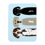 Große Dane Hunde Magnet (Vertikal)