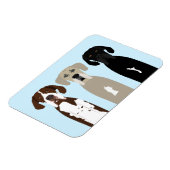 Große Dane Hunde Magnet (Linke Seite)