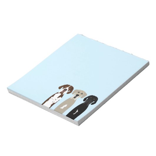 Große Dane Hunde Notizblock (Rotiert)