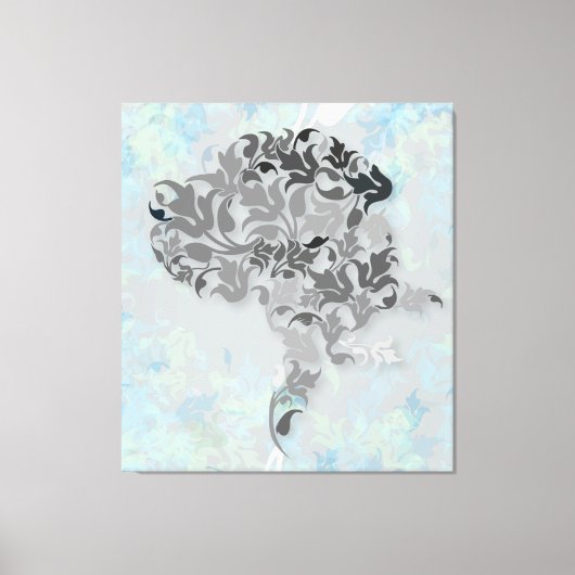 Große Dane-Illustration Leinwanddruck (Vorderseite)