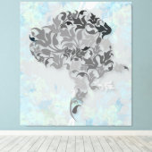 Große Dane-Illustration Leinwanddruck (Insitu (Holzboden))