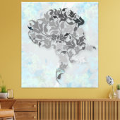 Große Dane-Illustration Leinwanddruck (Insitu (Wohnzimmer))