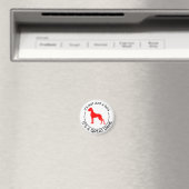 Große Dane-Illustration Magnet (In Situ (Geschirrspüler))