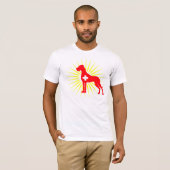 Große Dane-Illustration T-Shirt (Vorne ganz)
