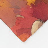 Große Däne im Herbst lässt Erntedank Kunst Fleecedecke (Ecke)