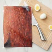 Große Däne im Herbstausfall Inspiriert Geschirrtuch (Viertel Falte)