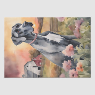 Große Däne in der Landschaft Bliss Decoupage Seidenpapier