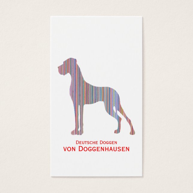 Große Däne in Pastellfarben (Vorderseite)