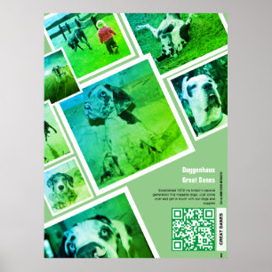 Große Dane Kennel Werbeaktion Poster