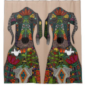 Große Dane-Liebe Duschvorhang (Vorderseite)