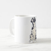 Große dane Magie Kaffeetasse (Vorderseite Links)