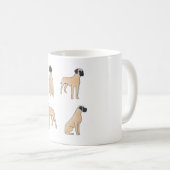 Große dane Magie Kaffeetasse (VorderseiteRechts)