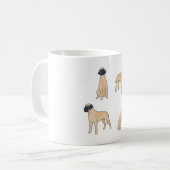 Große dane Magie Kaffeetasse (Vorderseite Links)