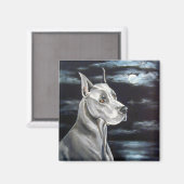 Große Dane-Magnete - Blaues Dan Magnet (Vorderseite/Rückseite)