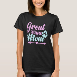 Große Dane Mama Hund Mama Frauen Mädchen Niedlich T-Shirt