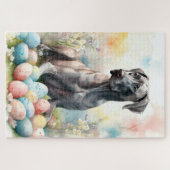 Große Däne mit Ostereiern Puzzle (Horizontal)