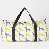 Große Dane Monogrammierte Duffle Bag (Rückseite)