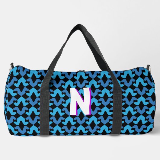 Große Dane Monogrammierte Duffle Bag (Vorderseite)