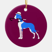 Große Dane-Ornamente Keramik Ornament (Vorne)
