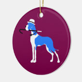 Große Dane-Ornamente Keramik Ornament (Links)