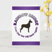 GROSSE DANE RAINBOW BRIDGE SYMPATHEKARTE KARTE (Gelbe Blume)