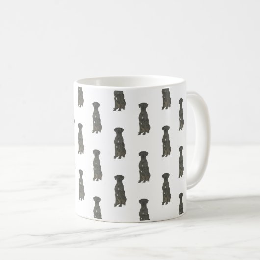 Große Däne (schwarz) Kaffeetasse (VorderseiteRechts)