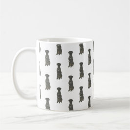 Große Däne (schwarz) Kaffeetasse