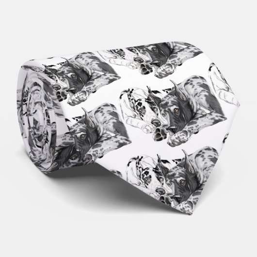 Große Däne untrennbar Krawatte (Gerollt)