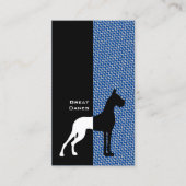 Große Dane-Visitenkarten angebaut Visitenkarte (Vorderseite)