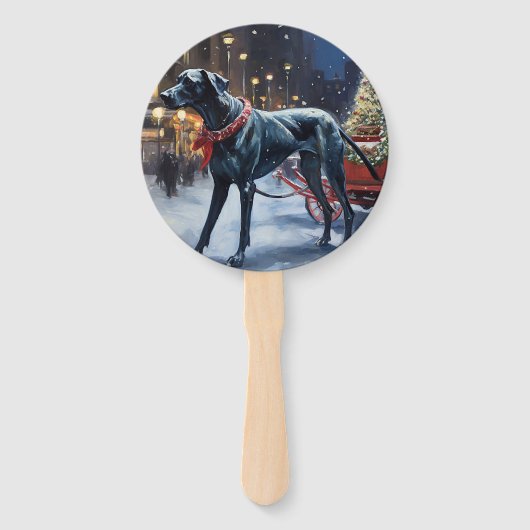 Große dane Weihnachtsfeiertage Fächer (Rückseite)