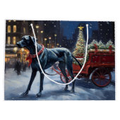 Große dane Weihnachtsfeiertage Geschenktüte (Rückseite)