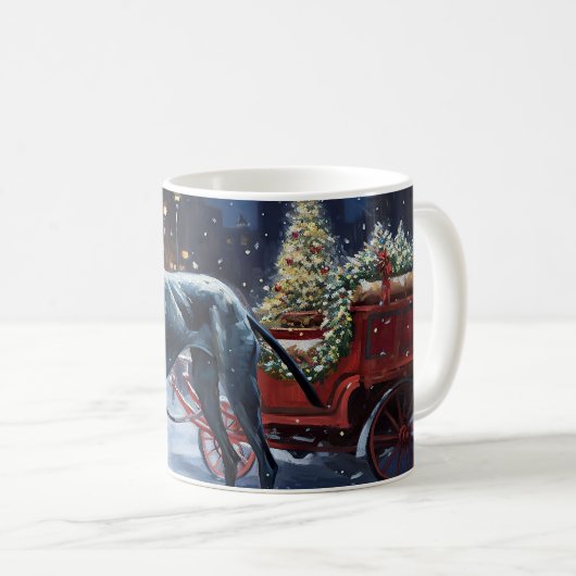 Große dane Weihnachtsfeiertage Kaffeetasse (VorderseiteRechts)