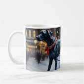 Große dane Weihnachtsfeiertage Kaffeetasse (Links)