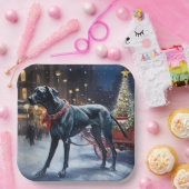 Große dane Weihnachtsfeiertage Pappteller (Party)