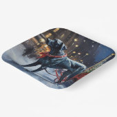 Große dane Weihnachtsfeiertage Pappteller (Gewinkelt)