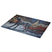 Große dane Weihnachtsfeiertage Schneidebrett (Ecke)