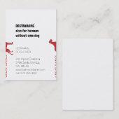 Große Dänen gespalten Visitenkarte (Vorne/Hinten)