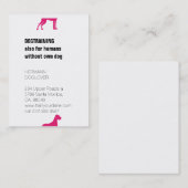 Große Dänen gespalten Visitenkarte (Vorne/Hinten)