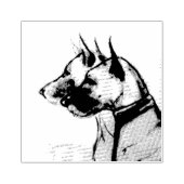 Große Dänen Gummistempel (Prägung)