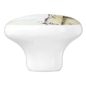 Große Dänen Keramikknauf (Seitenansicht)