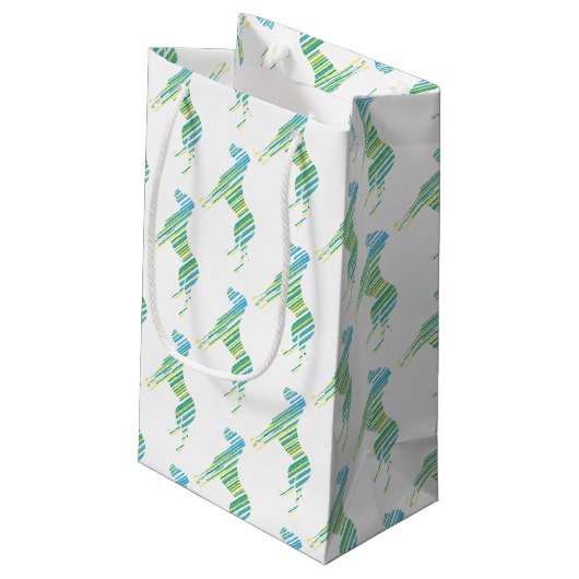 Große Dänen Kleine Geschenktüte (Rückseite Schrägansicht)
